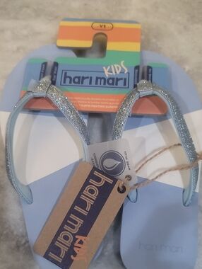 Hari Mari Kids Glitter Flip Flops